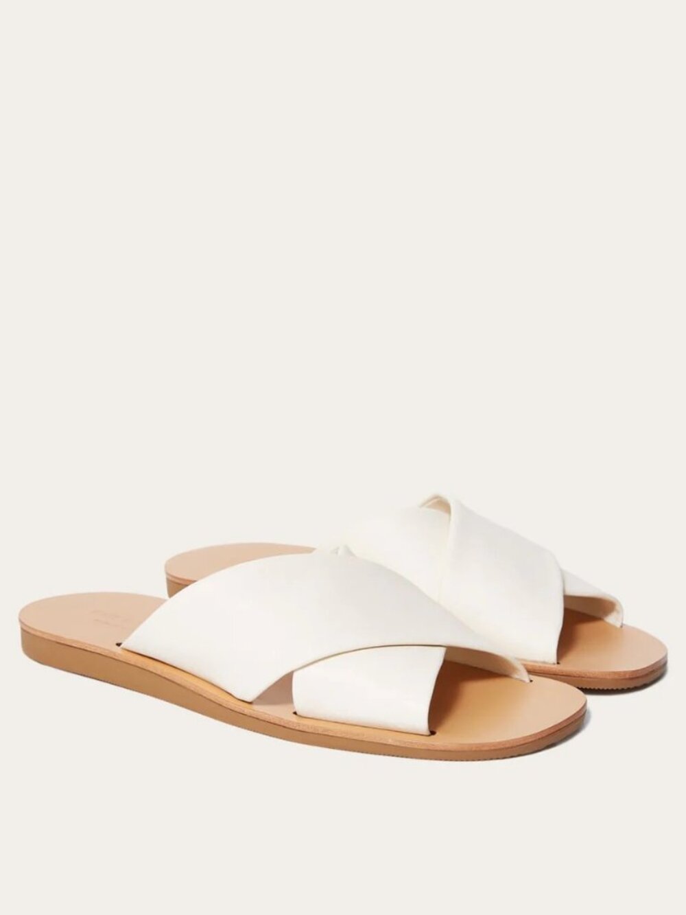 Brand new Everlane Day Crossover Sandal Cream Leather size 6.5